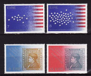 Ирландия, 1976, 200 лет США, 4 марки